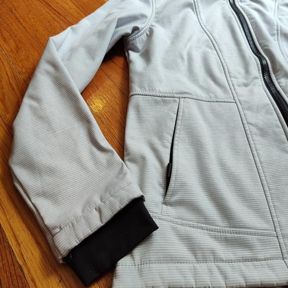 Women's free country size small zip up jacket gray and white - Picture 4 of 9